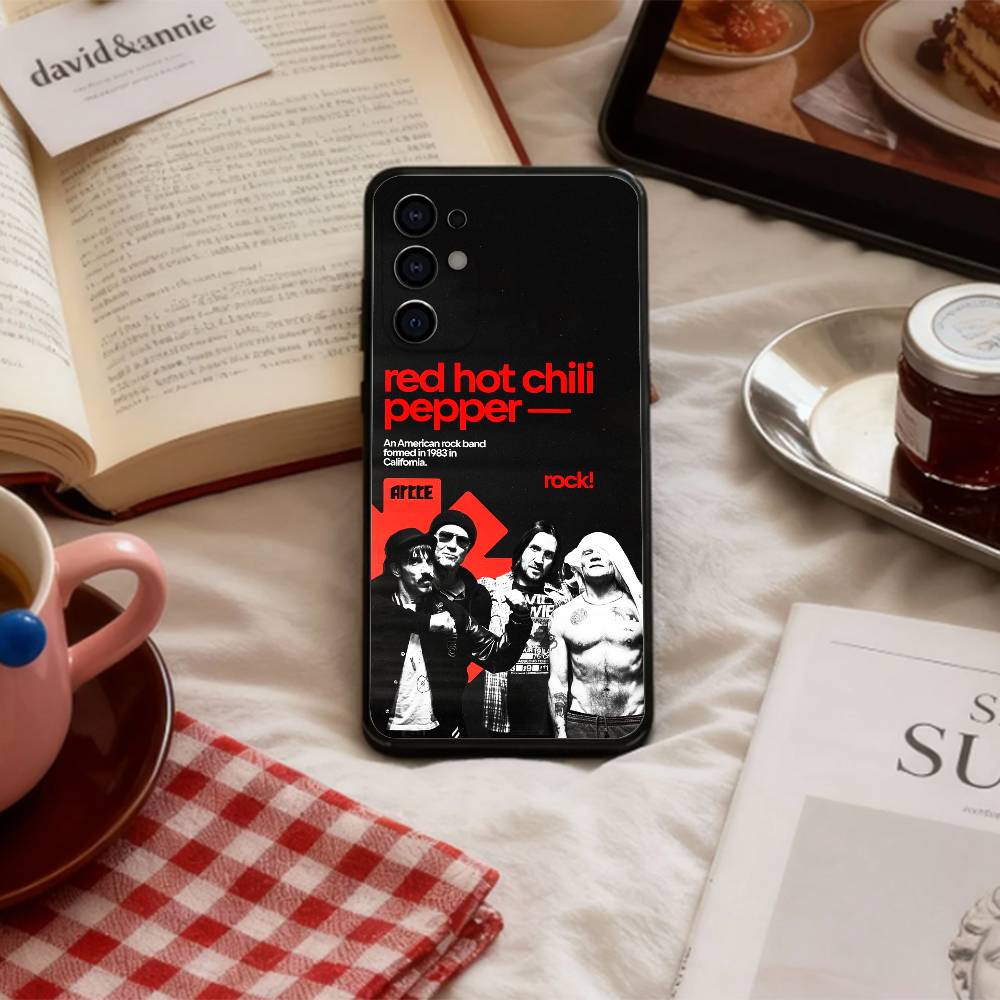 

Funk Rock Red Hot Chili Peppers Phone Case For Samsung S 25,24,23,22,30,21,10,9,Ultra,Plus,Lite,FE,4,5 G Soft Black Case Samsung S20plus5G