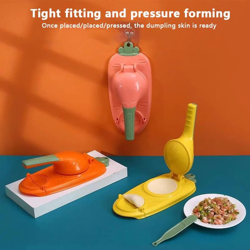 2 v 1 Výrobník knedlíků DIY sada Lis na těsto Ruční Úsporný Ravioli Empanadas Těsto Vykrajovátko Stroj Kuchyňské pomůcky