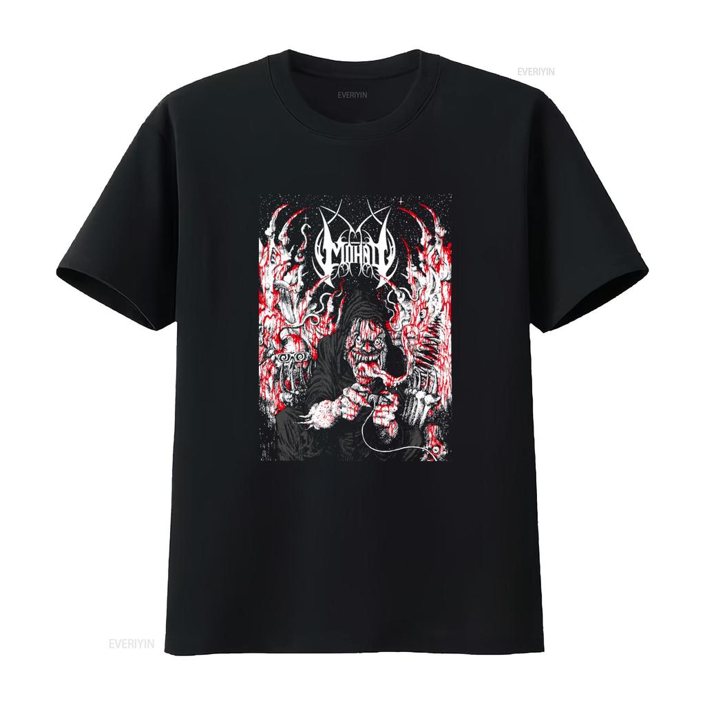 MONAD DRUID T Shirt XXL Navy Blue Breakcore Grindcore Gabber Death Metal IDM Gothic Horror Print Vintage Washed Stylish
