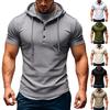 Men's Button-Down Collar Short Sleeve Tops Men's Casual Fashion Short Sleeve Tops