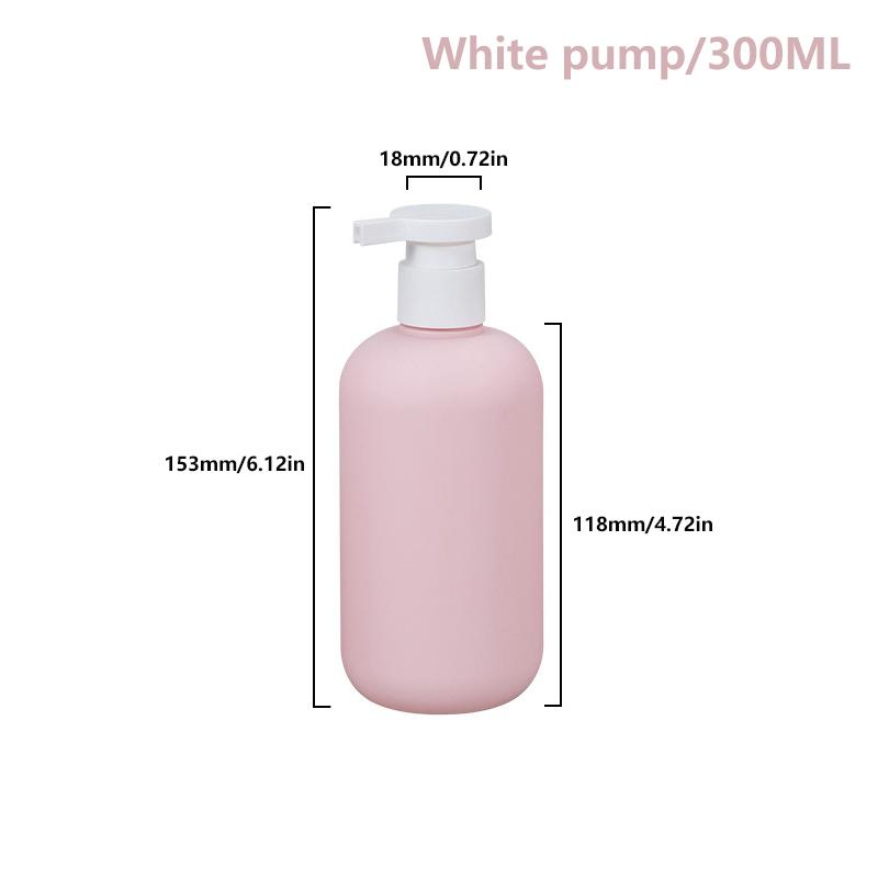 Empty Plastic Pump Lotion Shampoo Bottle High-end Cosmetics Bottles PP Pump Head Refillable Bottles Bathroom Storage Box