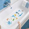 Bath Mat with Drainage Holes, Anti-Slip Texture Foot Massage Mat, Food-Grade PVC Material Suction Cups Bathtub Mat