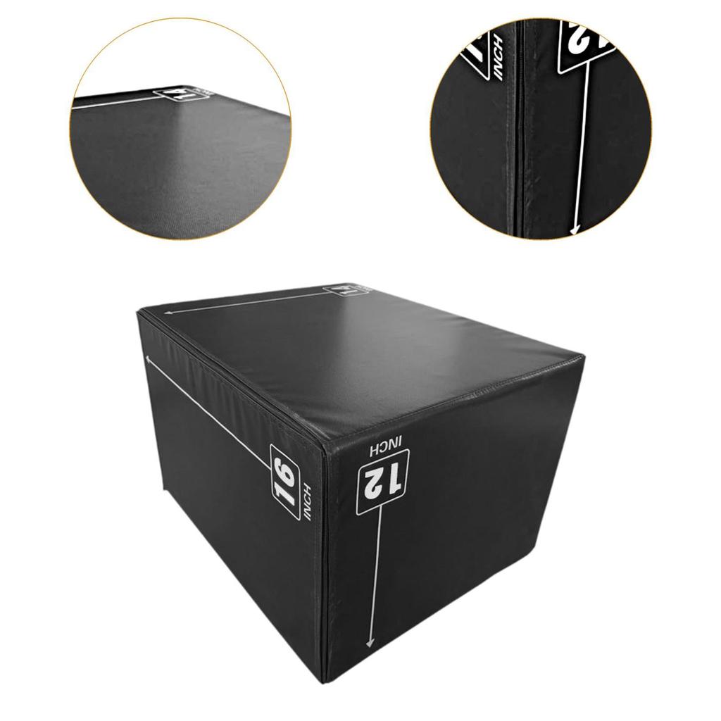 3-in-1 Plyometric Jumping Box High Density Plyo Box for fitness exercises in