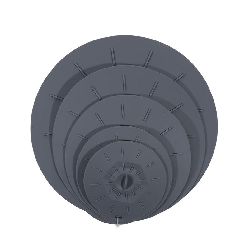 5PCS Silicone Preservation Cover Anti Overflow Leak Proof High Temperature Resistant Easy Clean Sealing Lid