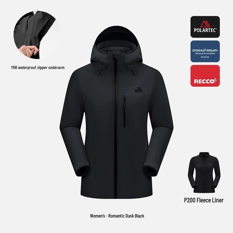 Pelliot Women s Outdoor Fleece-Lined Storm Jacket XXL