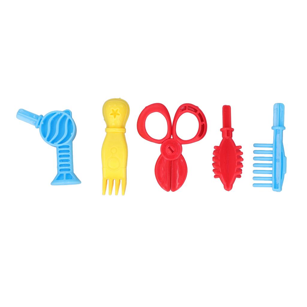 Kids Hairstylist Clay Toys Modeling Clay Color Mud Dough Baby Pretend Barber Role Play Educational Toy
