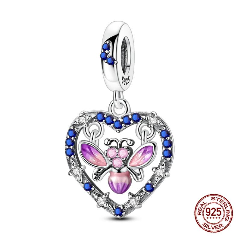 

Оригинальный Шарм Медный Светящийся в Темноте Светлячки Дизайнерские Шармы Бусины Подходит для Оригинального Браслета 3 мм Для Женщин Стиль DIY Идея для Подарка