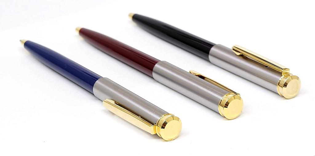 Made in Japan Metallic Retro Ballpoint Mixed Pack of Pens, Colors, 6, T24-K2-PK65B-6