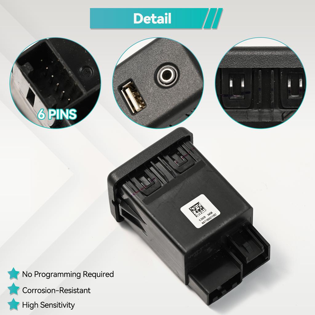 For Opel Vauxhall Insignia A MK7 Astra K GMC Chevrolet Buick Car USB AUX Charging Port Module Socket Connector Switch 13599456