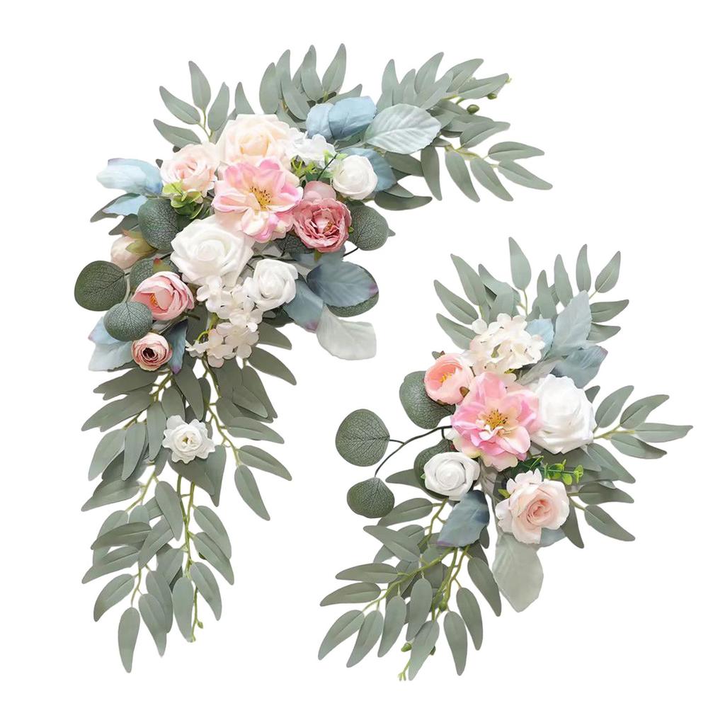 2x Wedding Arch Flowers Rustic Artificial Flowers for Reception Party Wall