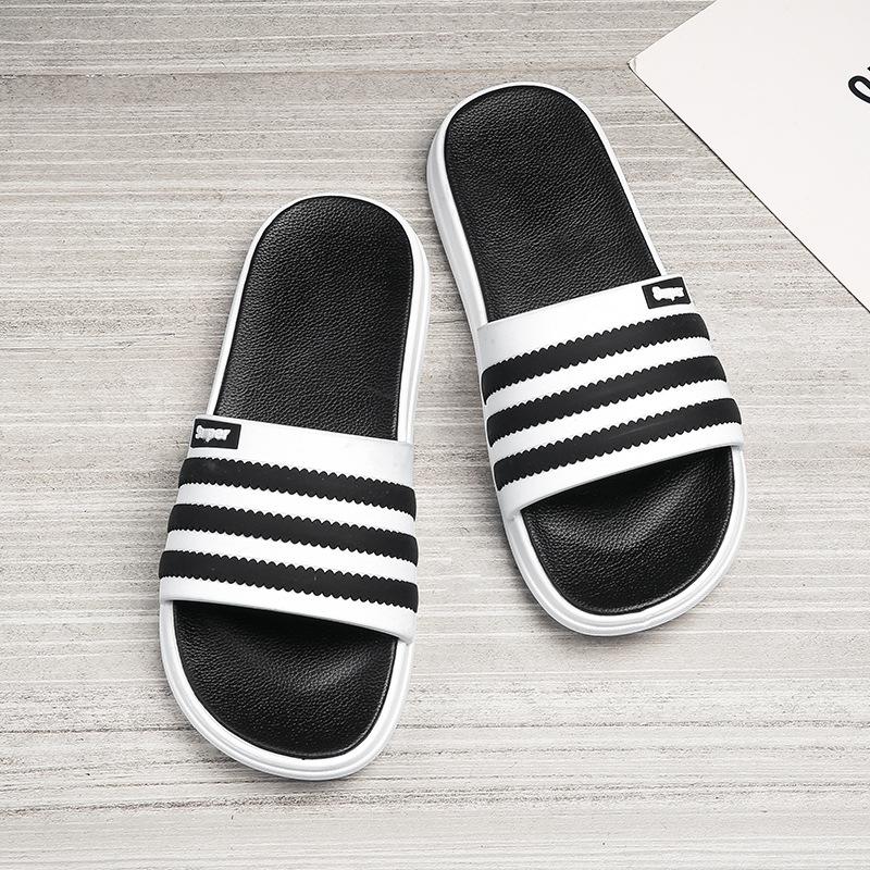 Slippers men wear outdoor one-word slippers in summer non-slip and wear-resistant simple personalized sandals