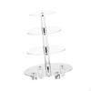 Acrylic Cupcake Stand Clear Holder Serving Tray Decorative Platter for Party