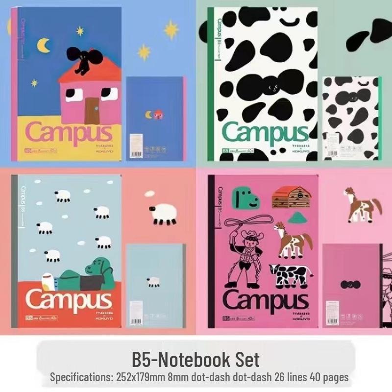 Kokuyo Limited Edition Wireless Binding Student Manuscript Notebook with Japanese Dowling Paper