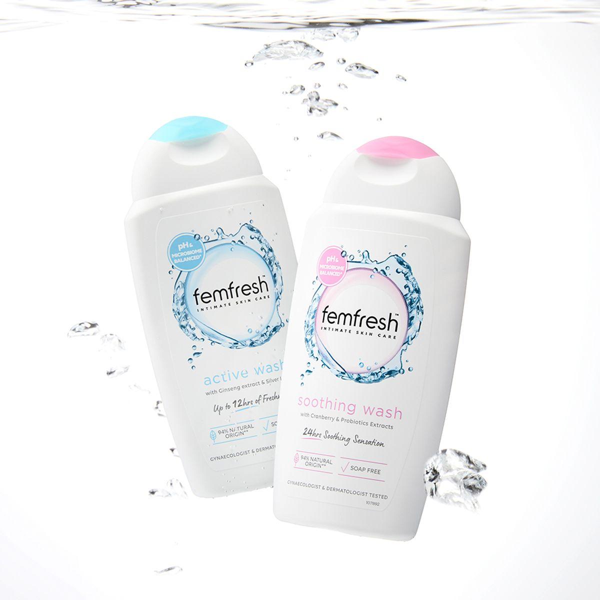 Femfresh Feminine Wash 250ml (Select 1 of 2) Active Fresh Wash 250ml