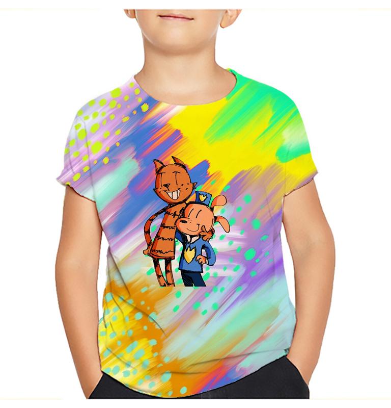 

Детская футболка Dogman Dog Man 3D-принт Цветная футболка с графикой комикса Мягкий детский повседневный топ для мальчиков и девочек 150 серый ясень