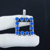 Natural Blue Chalcedony Gemstone Silver Pendant in 925 Sterling Silver- Handmade Design, Everyday Wear Jewelry, Unique Pendant Wadding Gift