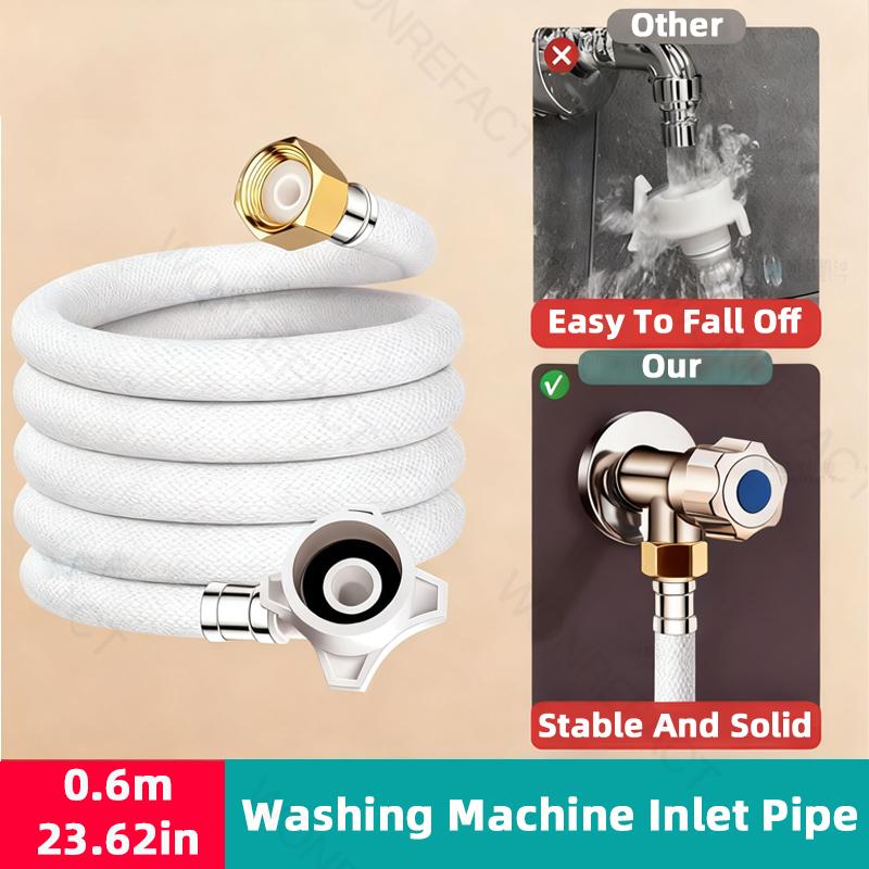 

Automatic Washing Machine Inlet Hose Universal Explosion Proof Extended Hose Threaded Anti Slip Head Extended Water Supply Hose