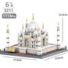 City Architecture Building Blocks Colosseum Taj Mahal Fallingwater Villa New York MOC Creative Model Bricks Adult Toys Gifts