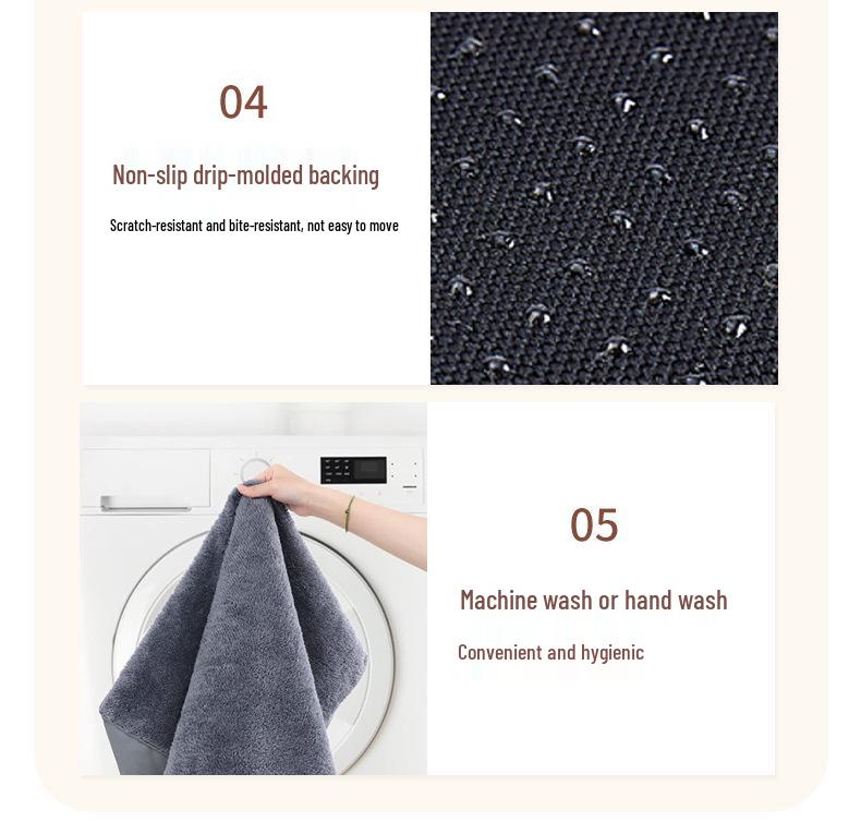 Four Seasons Removable & Washable Non-Slip Dog & Cat Bed - Bite-Resistant, Scratch-Resistant, Velvet Pad