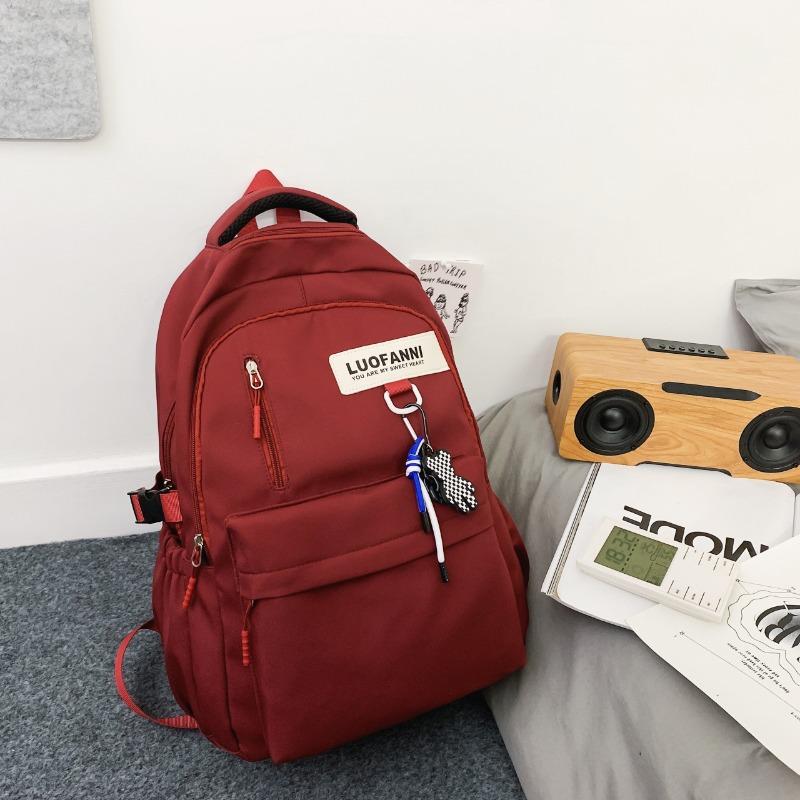 Simple schoolbag, boys, college students, high school students, largecapacity girls, backpack, college style, Korean version, couple backpack.