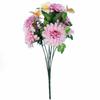 Bouquet of Purple Daisies with Decorative Butterflies - Floral Decoration 40 CM