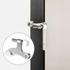 Funrous 24 Pieces Hinge Pin Door Stopper Satin Brushed Door Stops Adjustable Heavy Duty Hinge Stopper with White Rubber Bumper Tips(Silver)