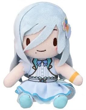 Project Sekai: The Broken World and Miku Who Can't Sing" Fuwapuchi Mini Plush Toy "MORE MORE JUMP!" Approx. 12cm (Shizuku Hinomori)