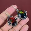 Faceted Ammolite Earring Natural Gemstone Earrings Handmade Dainty Jewelry 925 Sterling Silver Earring Ammolite Unique Jewelry Gifts For Her