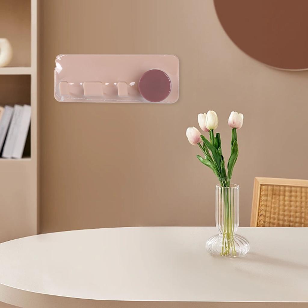 Plug Hook Punch Free Strong Adhesion Simple Appearance Wall Mounted Power Plug Holder for Bathroom