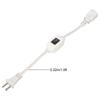 Power Extension Cord with On Off    AC 2 Prong Male Female Power Cable for 1‑15P Male to 1‑15R Female Plug