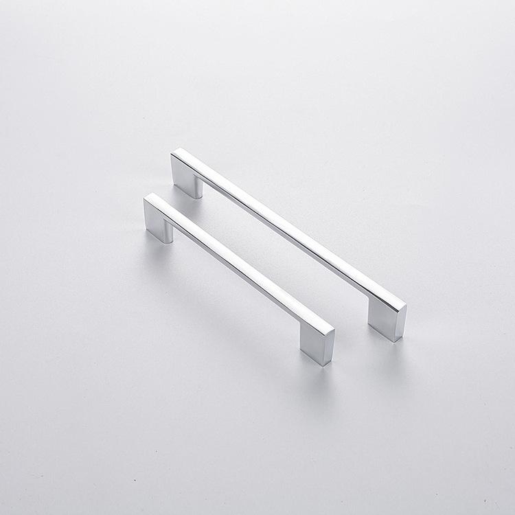 Modern Aluminum Furniture Hardware Pull Handle Solid Cabinet Drawer Handle Knob