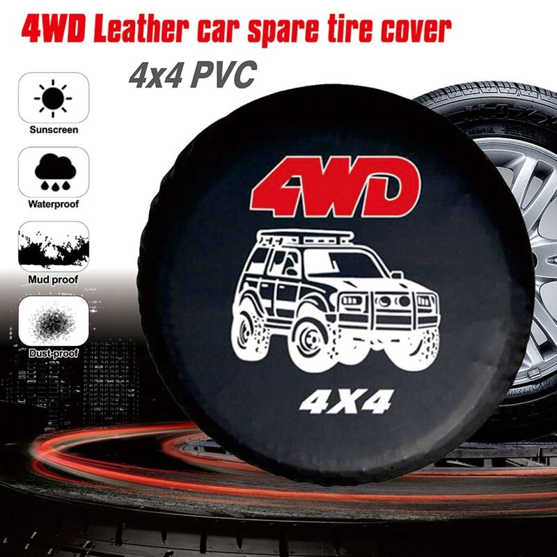 Copriborsa Ruota di Scorta 4WD 4x4 Universale Antipolvere Protezione Ruota 14" 15" 16" 17"