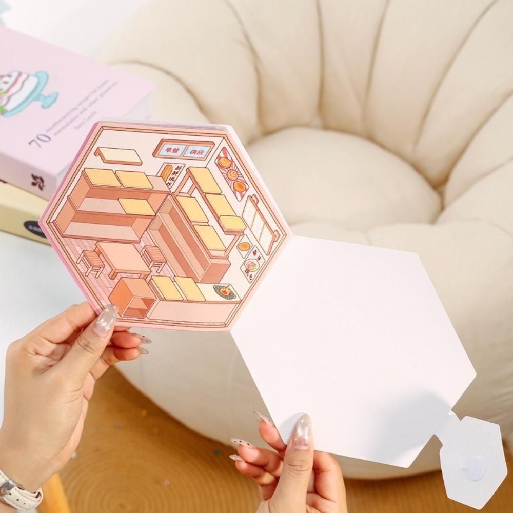 PET Material Cartoon Scene Sticker Cute Style Collection Box Sticker DIY Toy Sticker Gift For Kid
