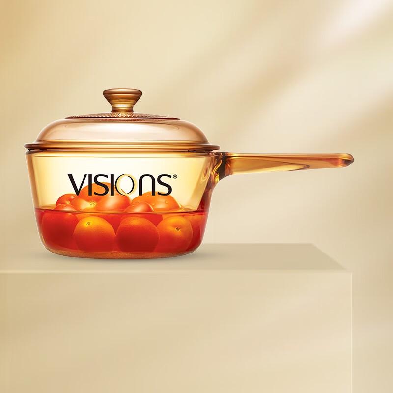Corning Visions 1L Transparent Glass Saucepan