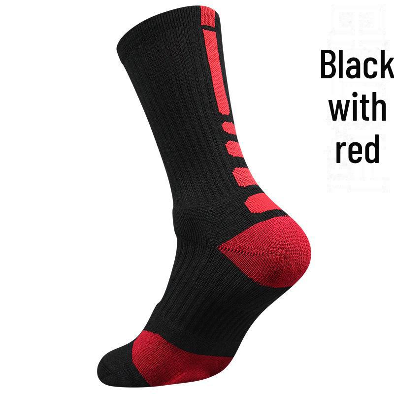 Elite Outdoor Basketball Socks: Thick Cushion for Men, Women, Youth - Mid-Length, High Top