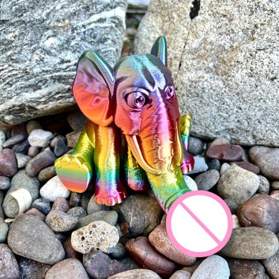 Funny Animal Statue Small Elephant Tortoise Snail Figurine Colorful Resin Sculpture for Outdoor Garden Yard Home Desktop Decor