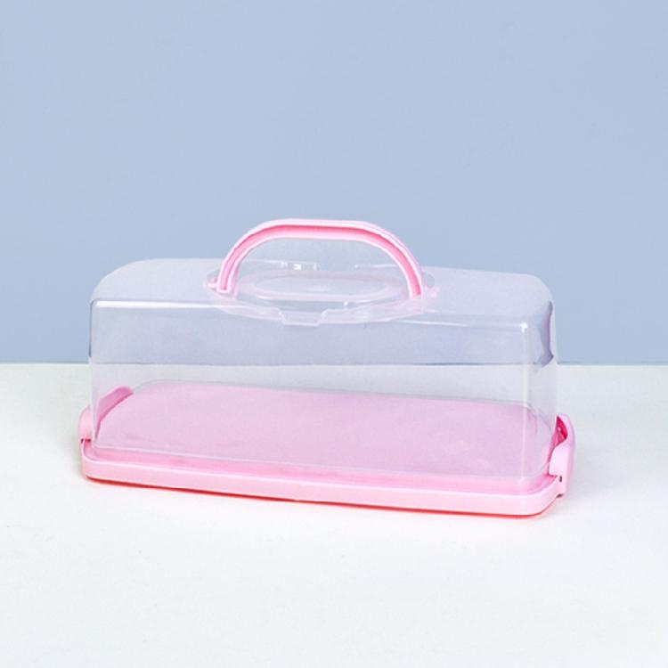 Carrying Bread With Case Transparent Handle Snacks Storage Box For Toasts Cake Slices Bakewares Organization Tool