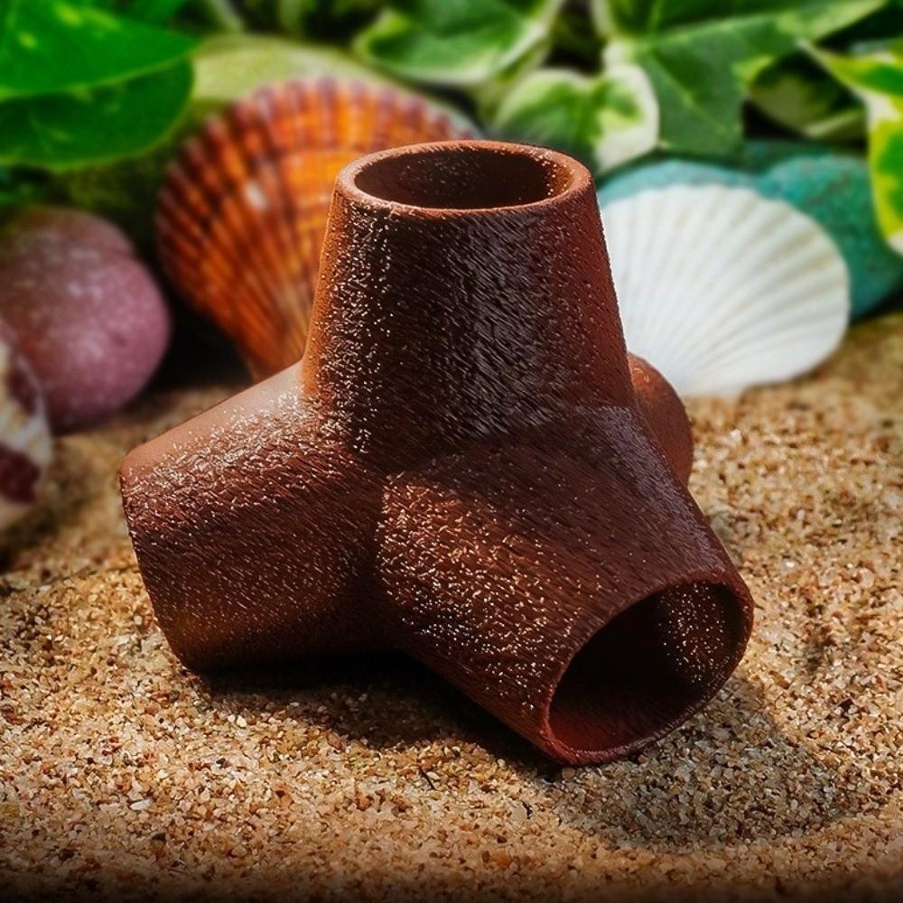 Plastic Reptile Tunnel Shelter Artificial Lizard Hideaway Cave Reptile Resting Cave Terrarium
