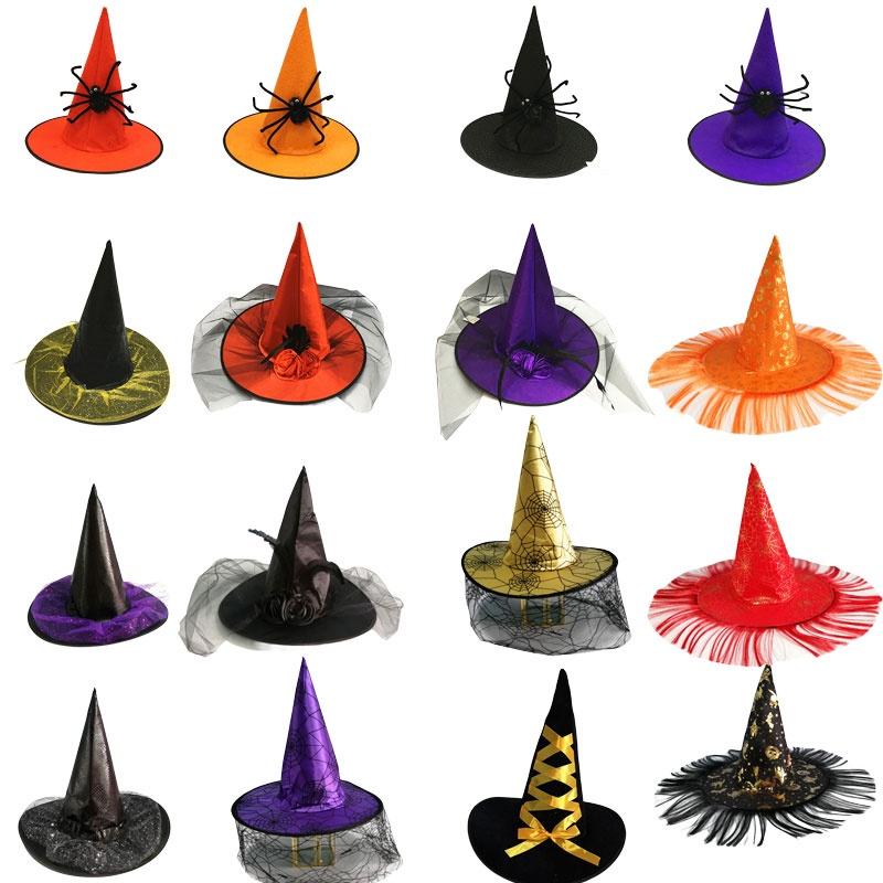 Rose Witch Hat In Red Black And Purple Perfect For Halloween Party And Costume