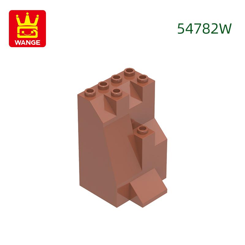 

15Pcs/Lot 54782W Mountain Edge 4 Dots Constructing Blocks MOC Accessories Works With Brick Children Playthings Gift Box 15pc