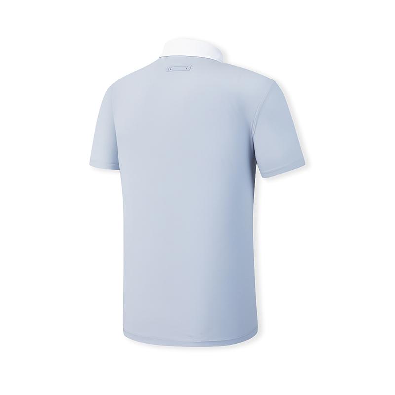 Men's FILA Golf Polo Shirts Men's Dark Stone Blue Polo Collar Moderate Straight Fit