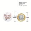 500Pcs Merry Christmas Stickers Pvc Black Background  Stamping Adhesive Labels Christmas Gift Sealing Stickers