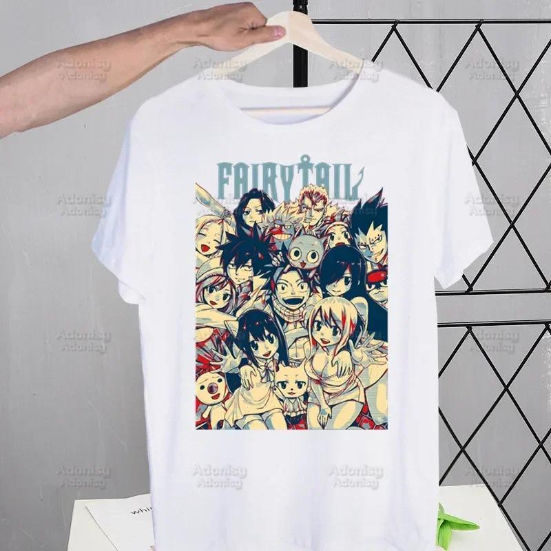 Fairy Tail Guild Men's T-shirts Funny Hip Hop Summer Women Men Tshirts Ulzzang Harajuku Cartoon Anime Natsu Zodiac T-Shirt Shirt