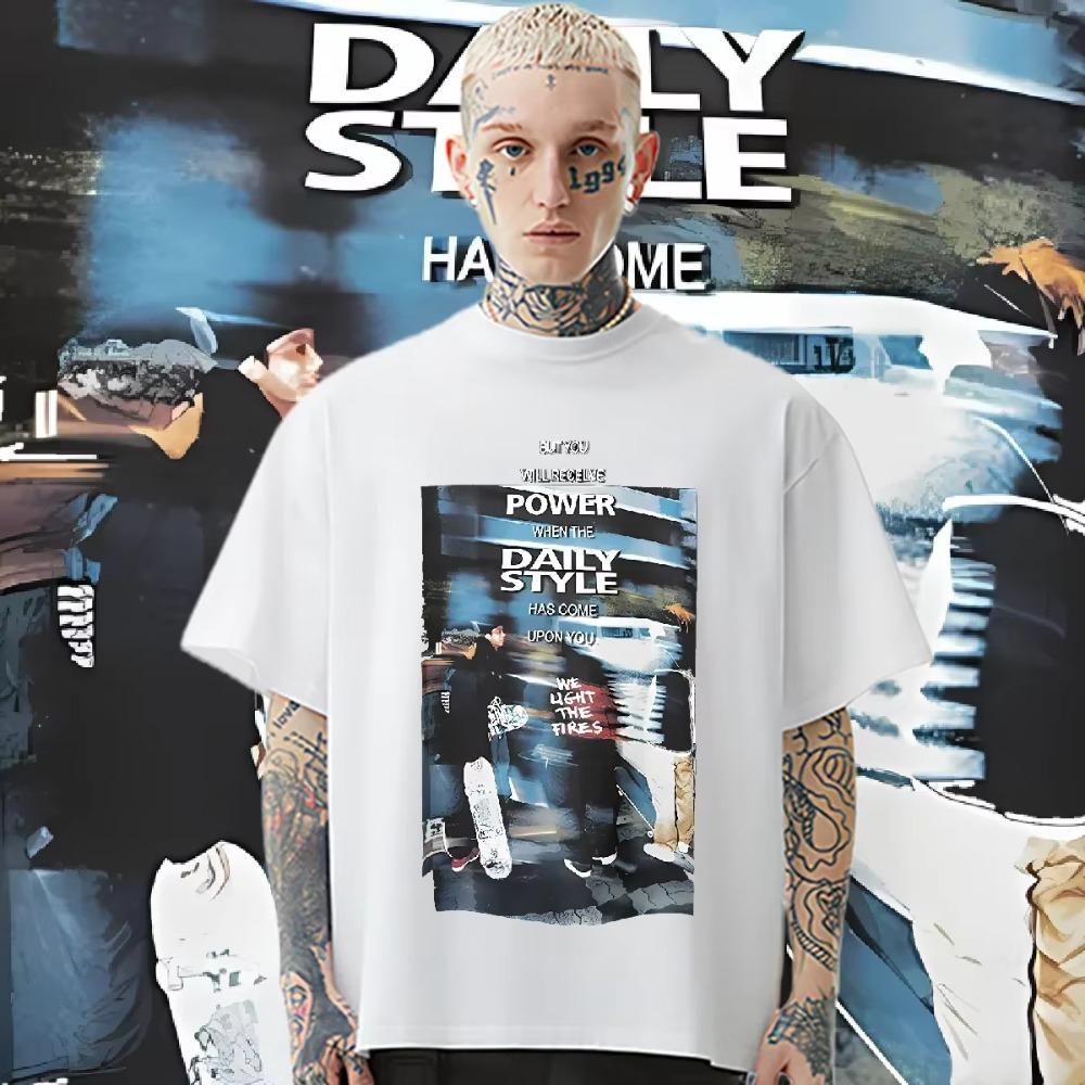 Oversize Loose For Funny Tshirt Jujusu 2024 New Hot Sale Trendy Print T-shirt XXL Quick-Drying Round Neck Customization T Shirt