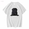 Black Russian Terrier Dog Breed Popping Up Cute Infant Toddler T Shirt Long Sleeves Vintage Washed Unisex Soft Designer Clothes