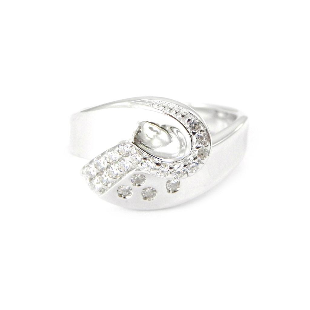 Silver Ring 'Goddess' White