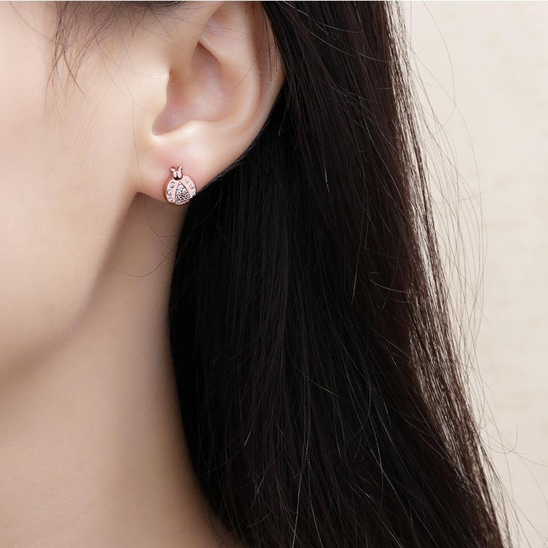 Nuovo Prodotto Donna Zircone Stella Piccola Coccinella Moda Stile Creativo