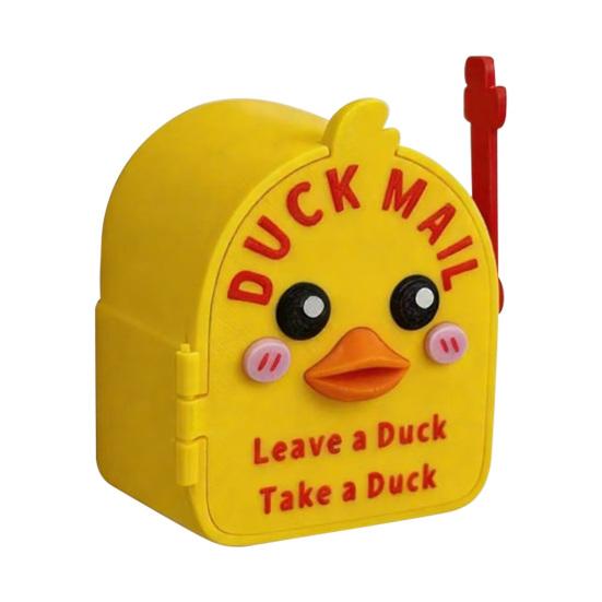 

3D Printed Cruising Duck Mailbox Magnetic Wall Mounted Mini Mailbox for Cruise Ship Cabin Door Decoration Interactive Toy for Duck Hunting Game жёлтый