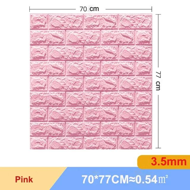 1/5/10 Pcs 3D Wall Stickers Self Adhesive Foam Panels Home Wall Decor Living Room House Brick Sticker Wallpaper Decoration