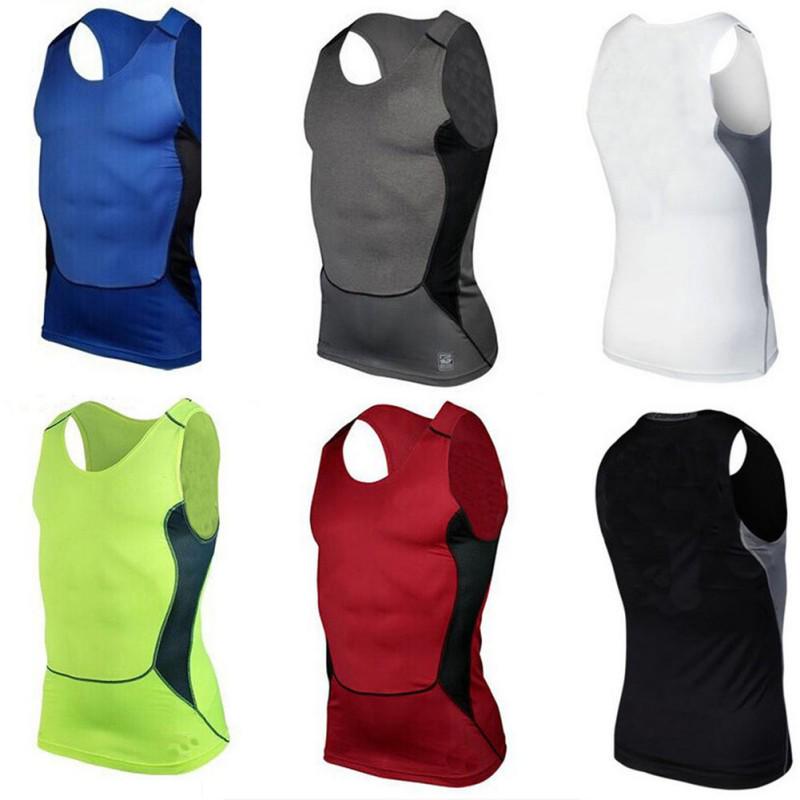 Männer Fitness Weste Schnell Trocknend Sport Training Engen Weste Top